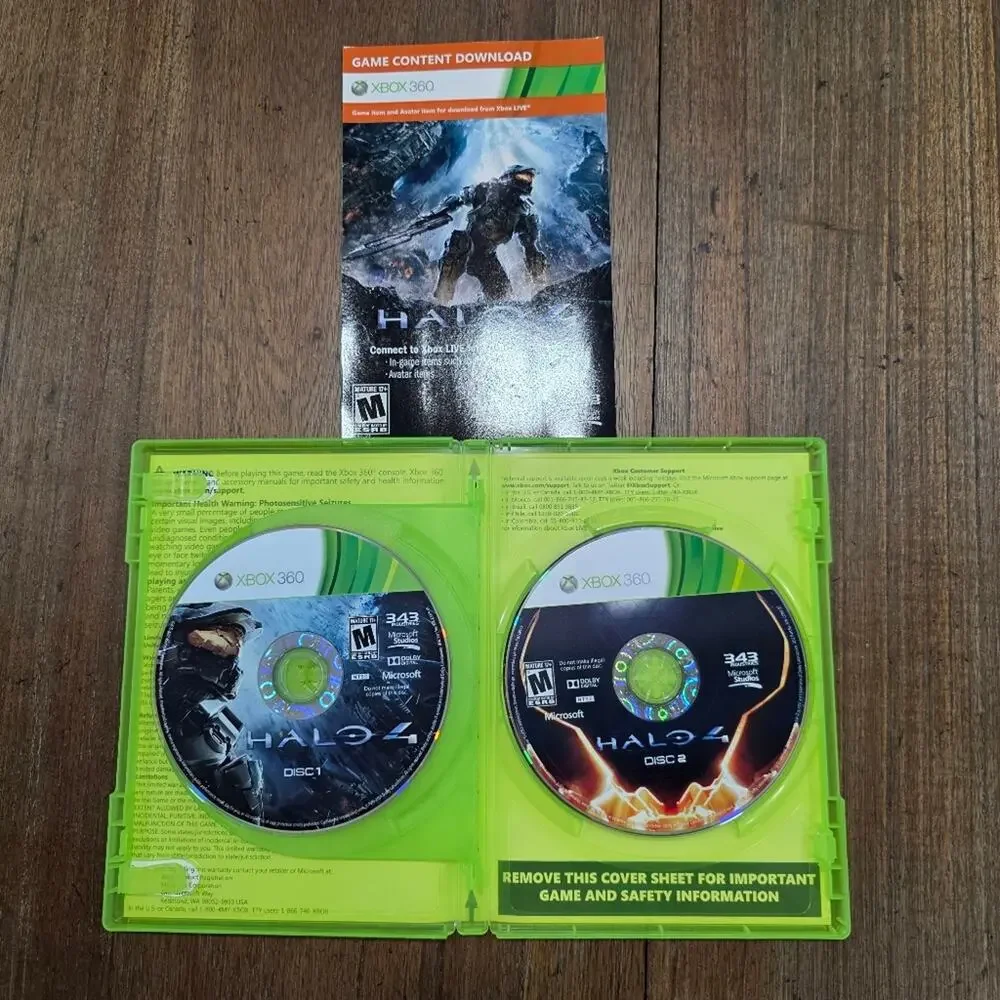 Halo 4 (Xbox 360) - Complete 2 Disc Set - Microsoft 343 Industries